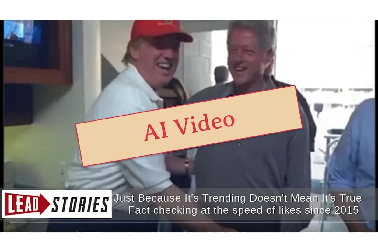 AI Deepfake Debunked: Viral Clip of Donald Trump 'Touching' Bill Clinton Is Fabricated