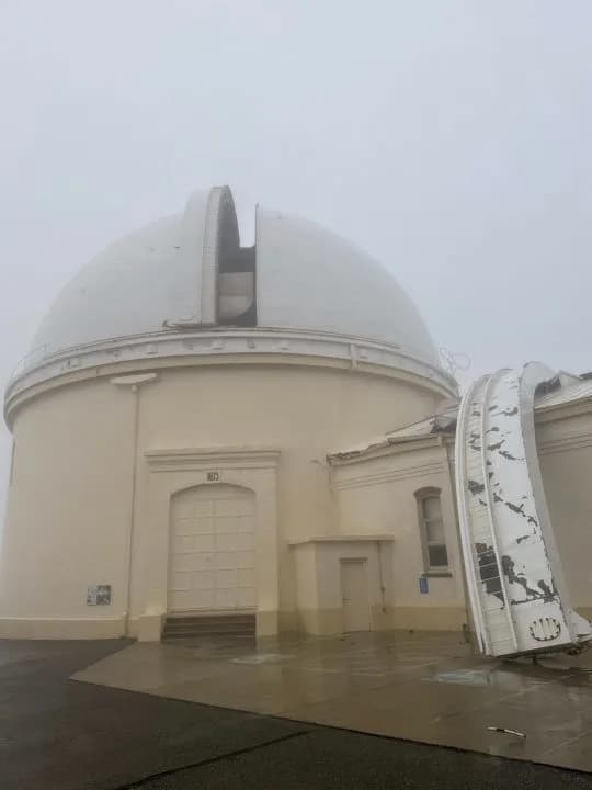 Historic Lick Observatory Damaged by 114 mph Winds on Christmas Day