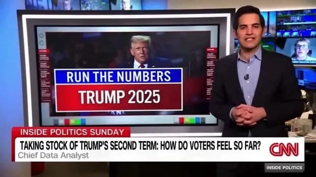 CNN Data Expert: Trump’s Approval Rating Collapses in 2025 — Independents Drive the Slide