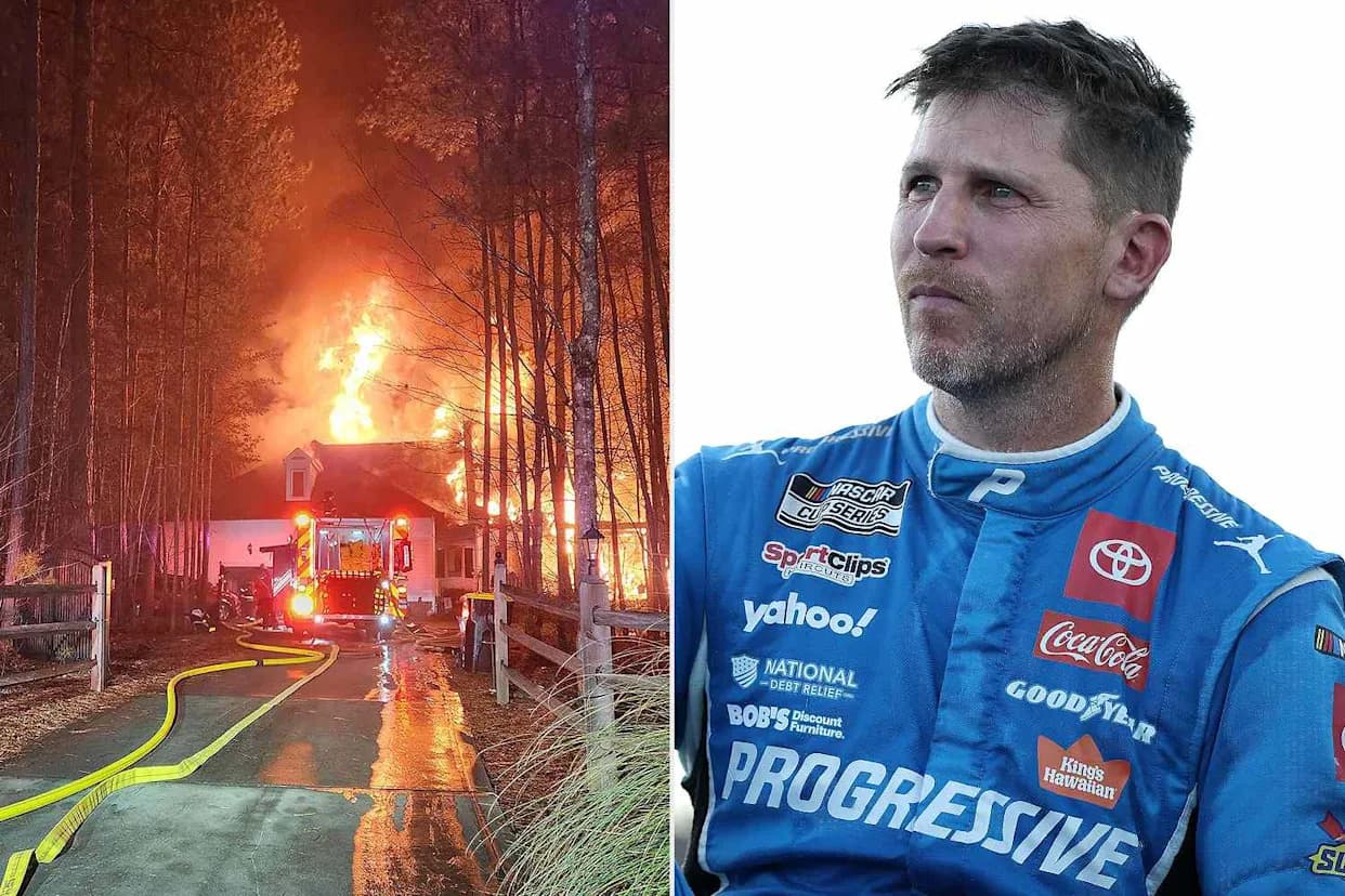 Two Hospitalized After Fire Destroys Home Owned by NASCAR Star Denny Hamlin’s Family