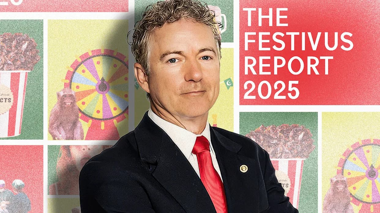 Rand Paul's Festivus Report 2025: $1.64 Trillion In Alleged Waste, $1.22T From Interest