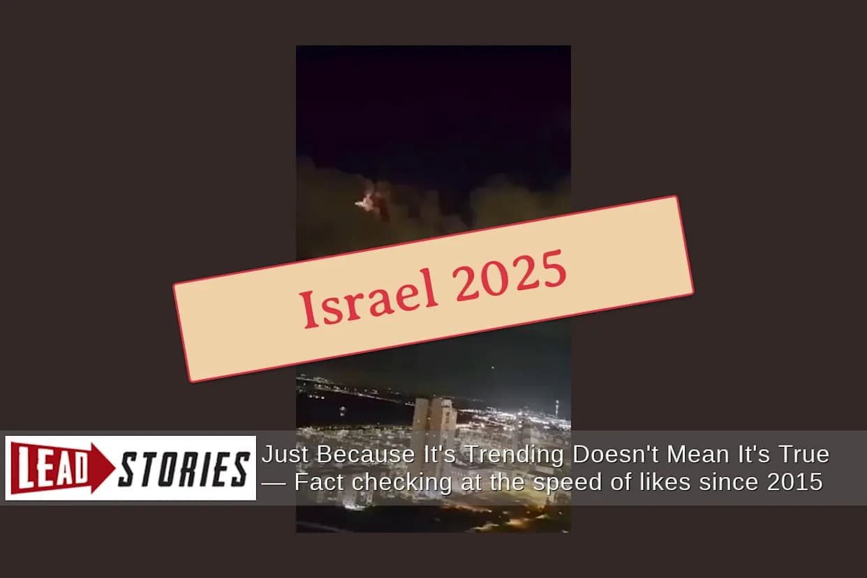 Fact Check: Viral Video Of 'Missiles Over Caracas' Is Old Footage From 2025, Linked To Tel Aviv