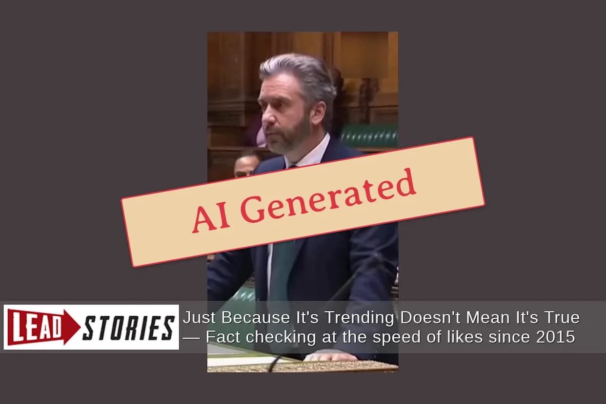 Fact Check: Viral Clip Claiming UK MP Urged ‘Capture Netanyahu Like Maduro’ Is AI-Generated