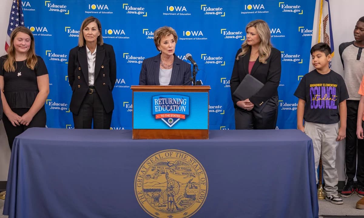 U.S. Ed Department Approves Iowa’s Plan To Consolidate $9M In Federal Education Funds