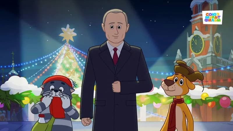Putin Makes Surprise Cameo in Beloved Cartoon, Greets Russians With Talking Cat and Dog