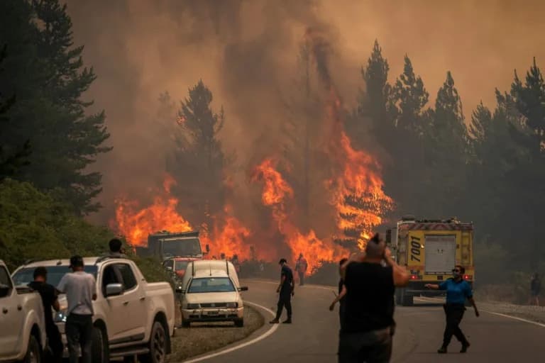 Heavy Wildfires Scorch Over 15,000 Hectares of Argentine Patagonia; Rain Brings Fragile Relief
