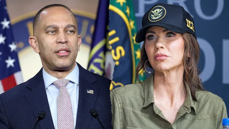 Jeffries Calls DHS Secretary Noem 'Unqualified' and Says She 'Should Be Run Out Of Town' After Minneapolis ICE Shooting