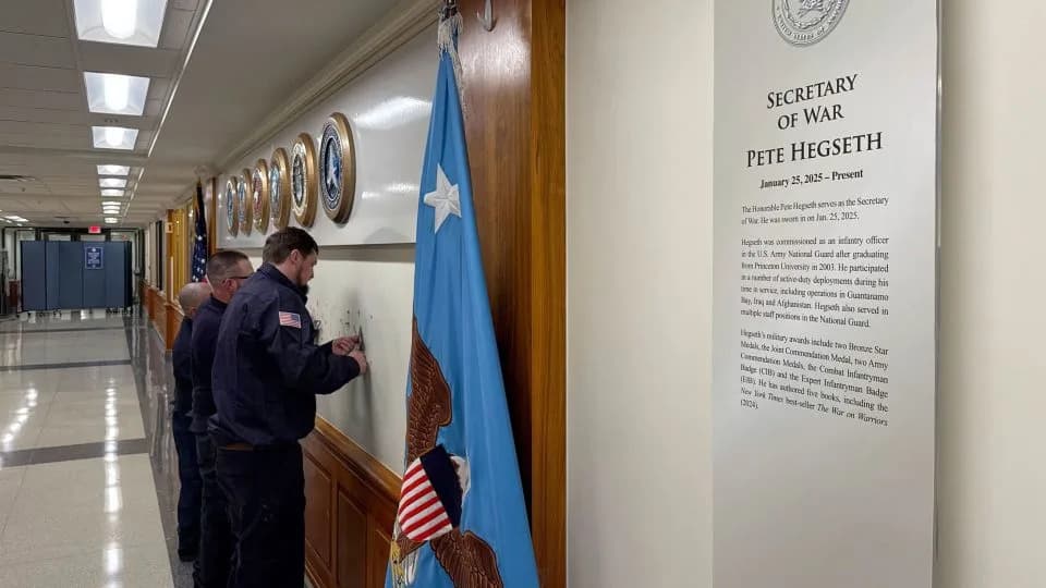 CBO: Pentagon Rebrand To 'Department of War' Could Cost $10M–$125M — Congressional Move Could Push Costs Much Higher