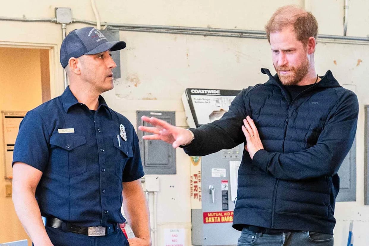 Prince Harry Opens 2026 With Behind-the-Scenes Visit to California Wildfire Responders