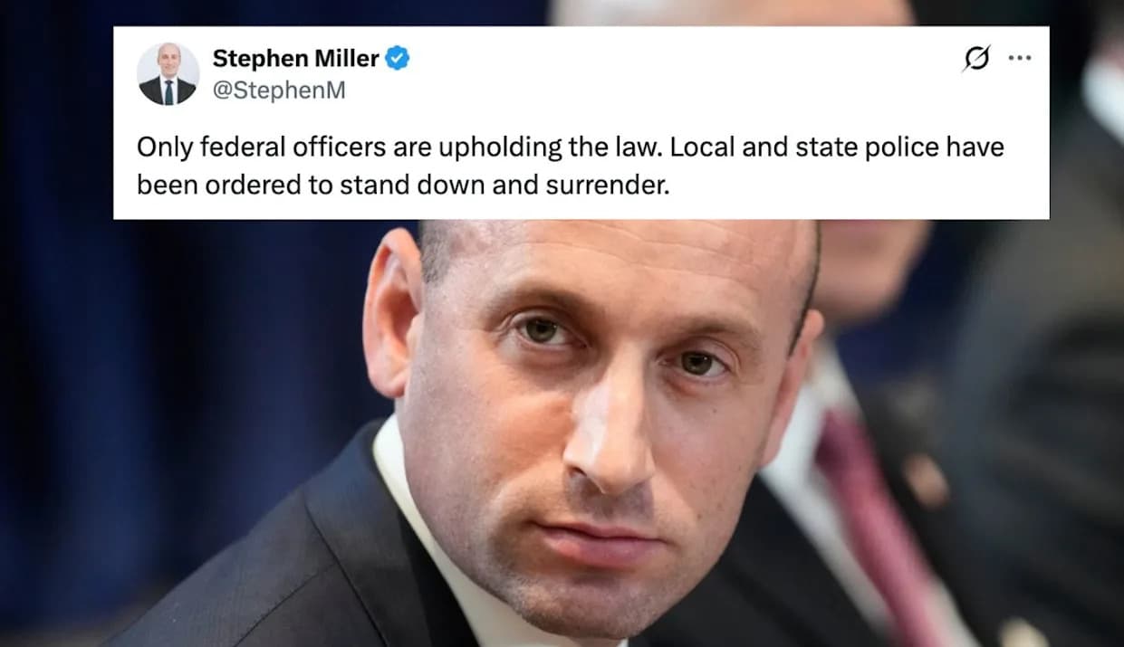 Stephen Miller Says Minnesota Police Were Told To “Stand Down And Surrender” As Anti‑ICE Protests Escalate