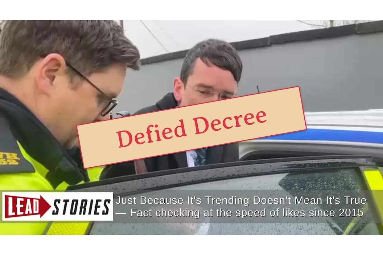 Fact Check: Enoch Burke Arrested Jan. 19, 2026 For Violating Court Order — Not For Refusing 'They' Pronoun