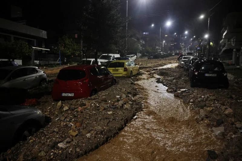 Two Killed As Torrential Rains Batter Greece