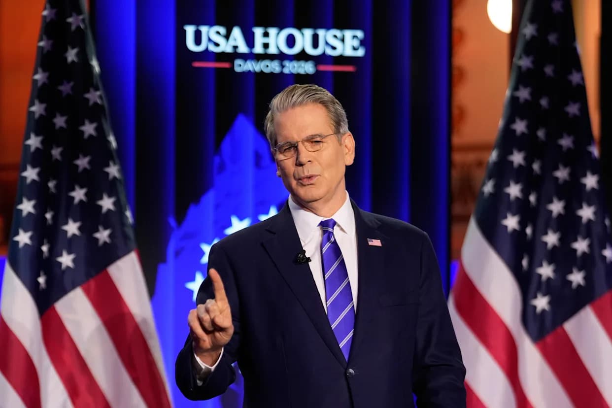 Bessent Slams Newsom at Davos, Calls Him a 'Brain the Size of a Walnut'