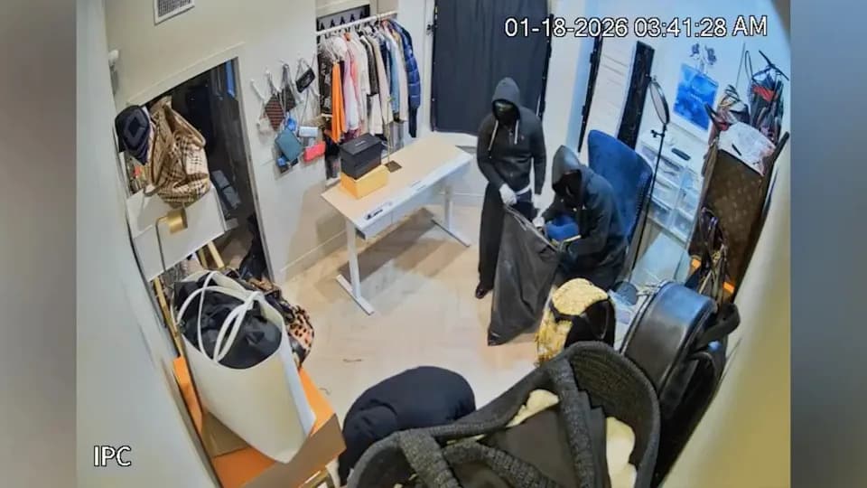 Surveillance Shows Masked Thieves Smash Into Newport Beach Boutique, Flee In Luxury SUVs