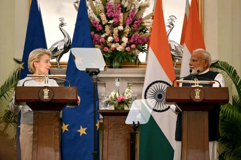 EU and India Near Landmark 'Mother of All Deals' as Leaders Meet in New Delhi