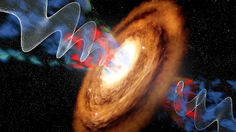 Astronomers Spot a Gigantic, Wobbling Black-Hole Jet in VV340a — A Discovery That Rewrites Galaxy Evolution