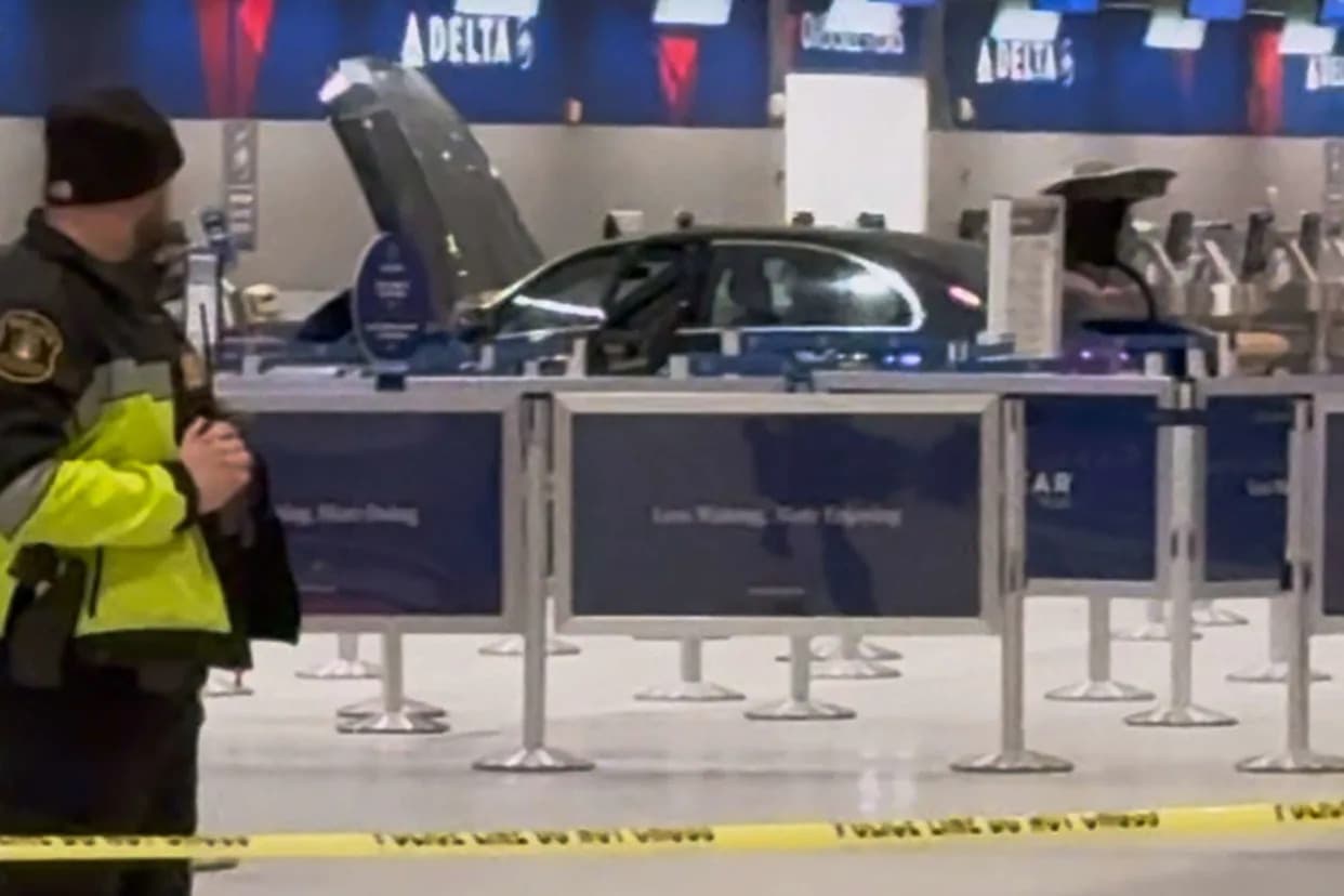 Six Treated After Car Plows Into Detroit Airport Terminal; Driver Detained
