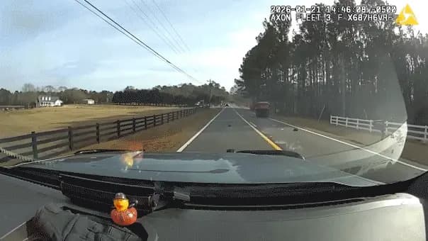 Dashcam: Missing Teen Drives Stolen SUV Over 115 MPH, Crosses Into Oncoming Lanes Before Rollover