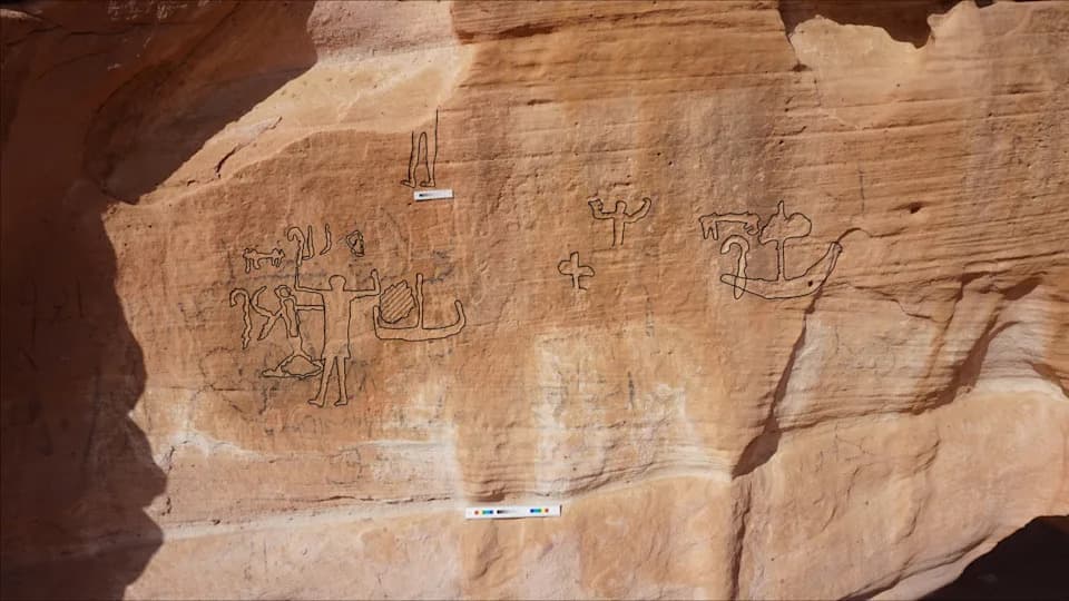 5,000-Year-Old Sinai Rock Art Portrays Violent Egyptian Conquest, Archaeologists Say