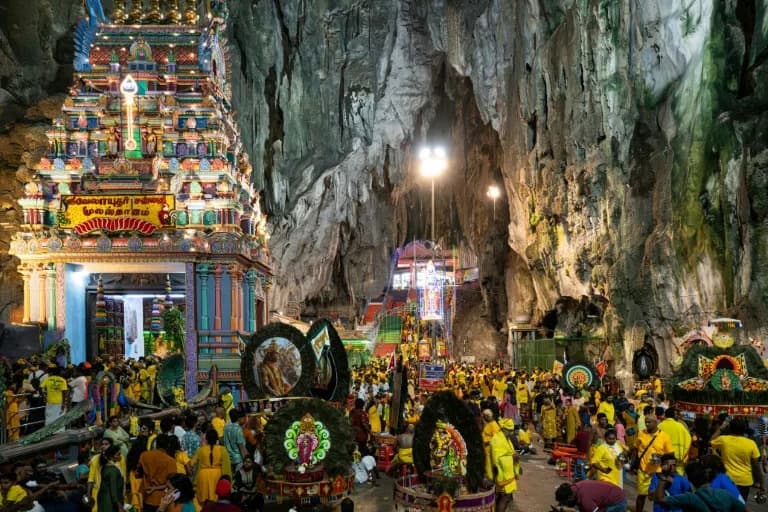 Vibrant Thaipusam Procession Paints Batu Caves as Devotees Climb, Pray and Pierce in Pilgrimage