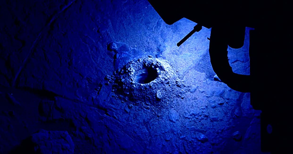 Curiosity’s Night Lights: Haunting Photo Shows Rover Illuminating Martian Drill Hole