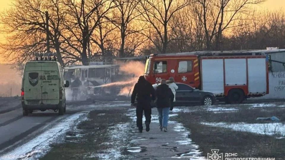 Russian Drone Strike Hits Miner Bus in Dnipropetrovsk — 12 Dead, 8 Injured