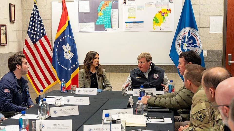 Winter Storm Fern: 85 Dead Nationwide — Noem and Gov. Reeves Coordinate Mississippi Recovery