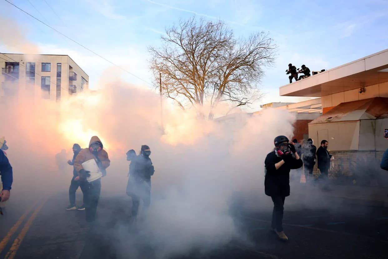 Oregon Judge Temporarily Bars Federal Tear Gas Use At Portland ICE Protests