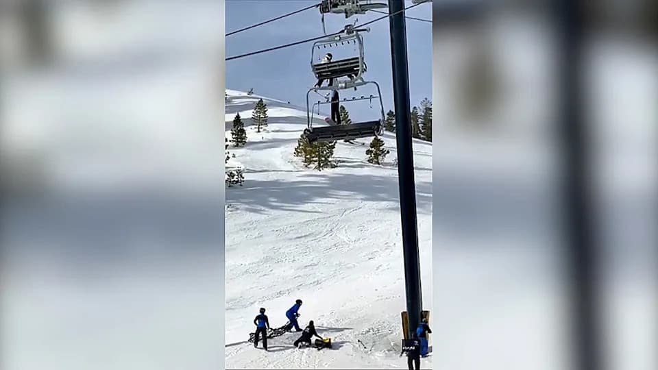 12-Year-Old Falls From Mammoth Mountain Chairlift In Viral Video — Miraculously Walks Away