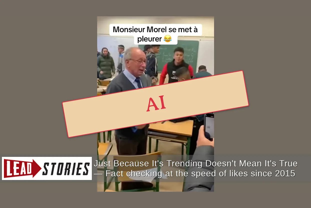 Fact Check: Viral 'Monsieur Morel' Clip Is An AI-Generated Hoax, Not A Real French Teacher