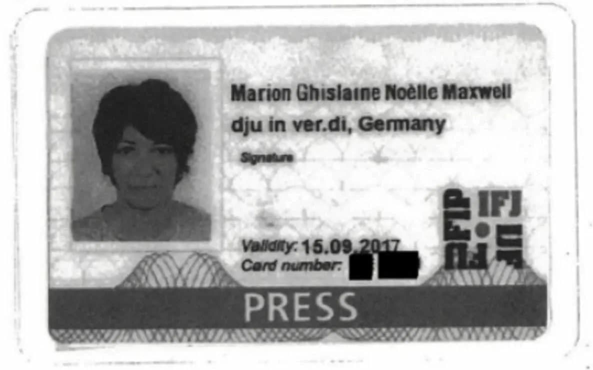 Epstein Files Show Ghislaine Maxwell Held German International Press Card Despite No Record Of Journalistic Work