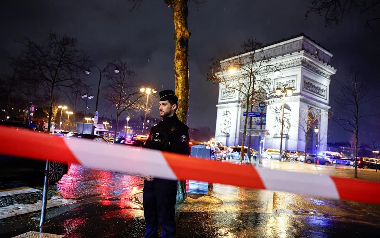 Paris Police Shoot 'Radicalised' Knifeman Near Arc de Triomphe During Flame Ceremony