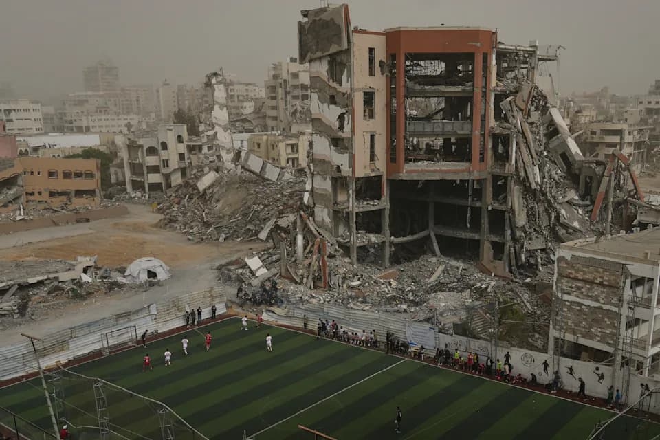 Soccer Returns to Gaza: Amputees and Local Teams Play on Makeshift Pitch in Jabalia