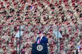 Trump Turns Military Platforms Into Campaign Stages, Raising Civil–Military Alarm
