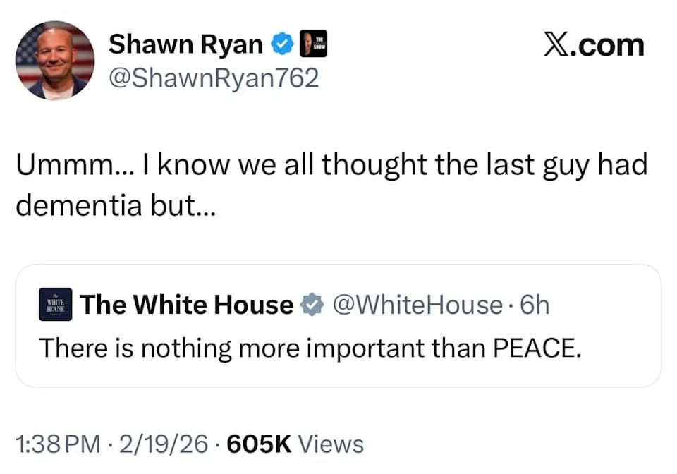Top MAGA Podcaster Questions Trump’s Mental Fitness After Rambling ‘Board of Peace’ Remarks