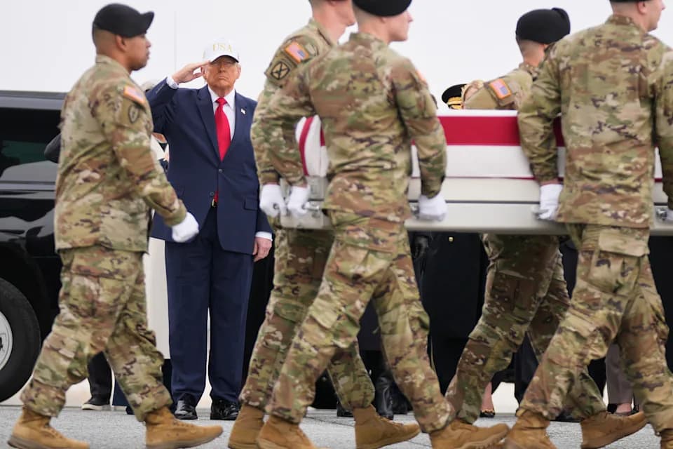 Trump Joins Families at Dover as Six Fallen U.S. Service Members Are Returned After Kuwait Strike