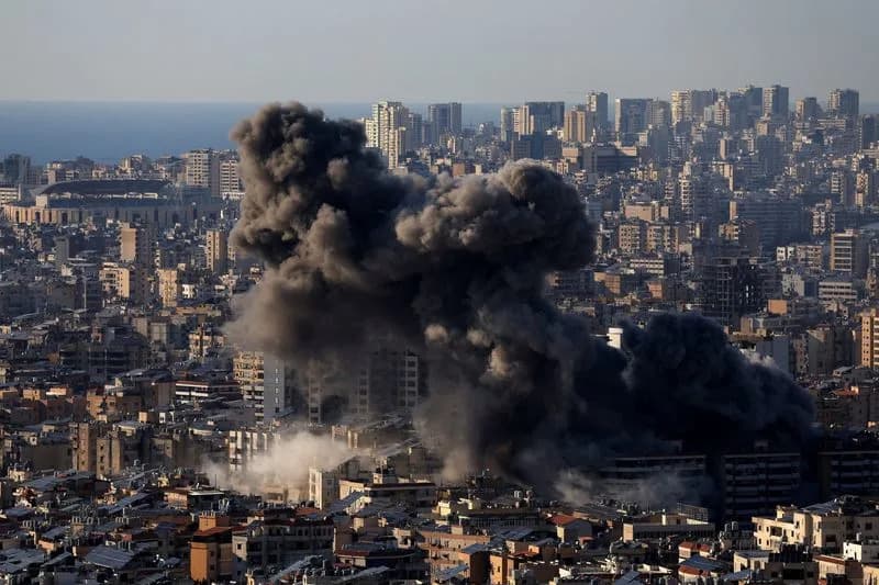 Israeli Strikes Rock Beirut Suburbs As Envoy Says Disarming Hezbollah Could End War