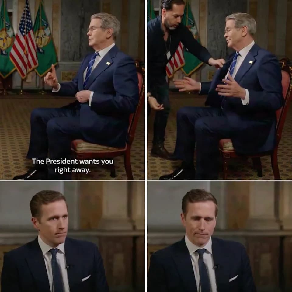 Scott Bessent Pulled From Live Sky News Interview After Trump Summons Him To Situation Room