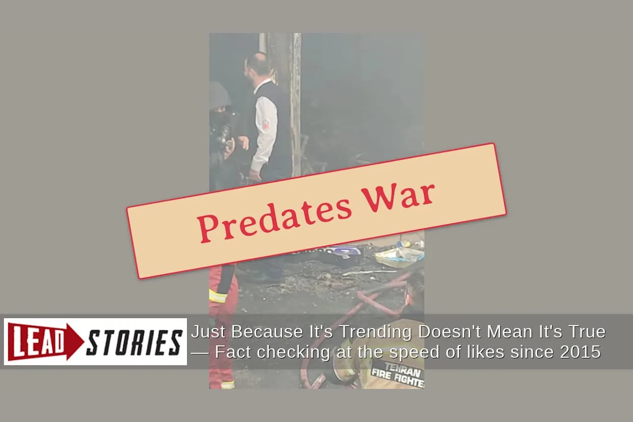 Fact Check: Viral Video Shows Fire Damage at Tehran’s Downtism Cafe — Not a U.S.-Israeli Airstrike