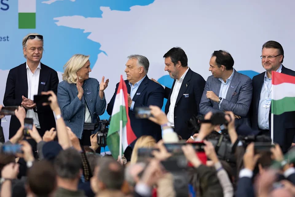 European Far-Right Leaders Rally Behind Viktor Orbán as April Vote Tests His Grip