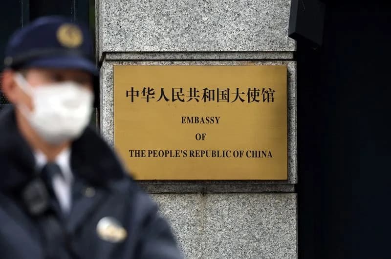 China Protests After 'Forceful Break-In' at Its Embassy in Tokyo