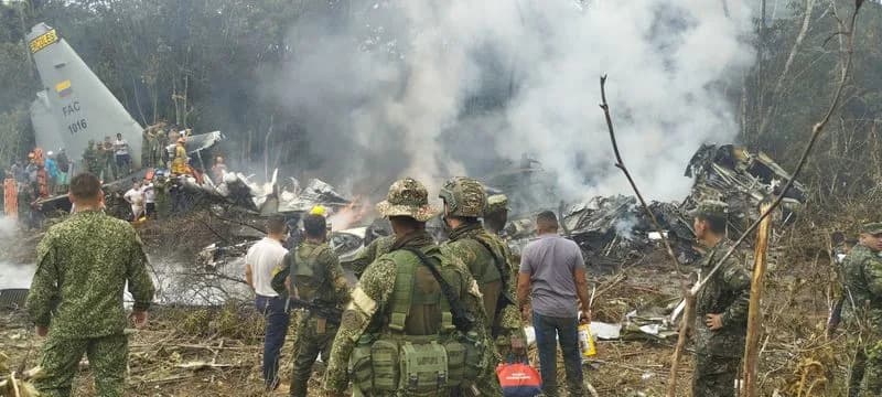 Colombian Military C-130 Crash Kills 69, Injures 57 After Puerto Leguizamo Takeoff
