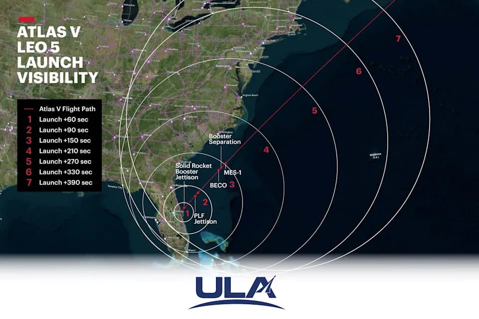 Predawn Atlas V Launch From Cape Canaveral Could Be Seen Across Florida — How and Where to Watch