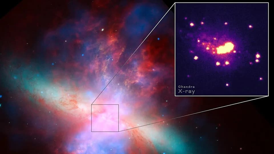 NASA's XRISM Detects 2 Million MPH Winds Blowing From Starburst Galaxy M82