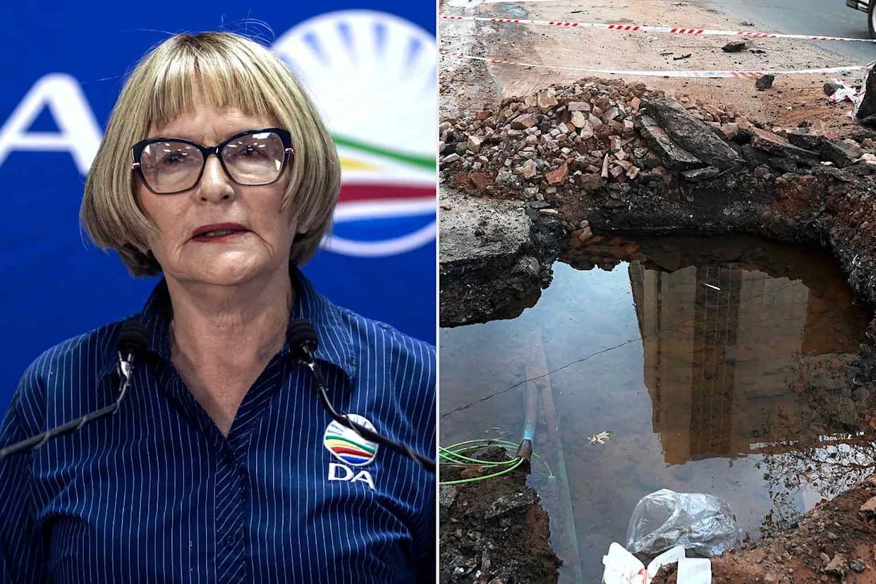 75-Year-Old Mayoral Candidate Snorkels in Giant Pothole to Spotlight Johannesburg’s Infrastructure Crisis