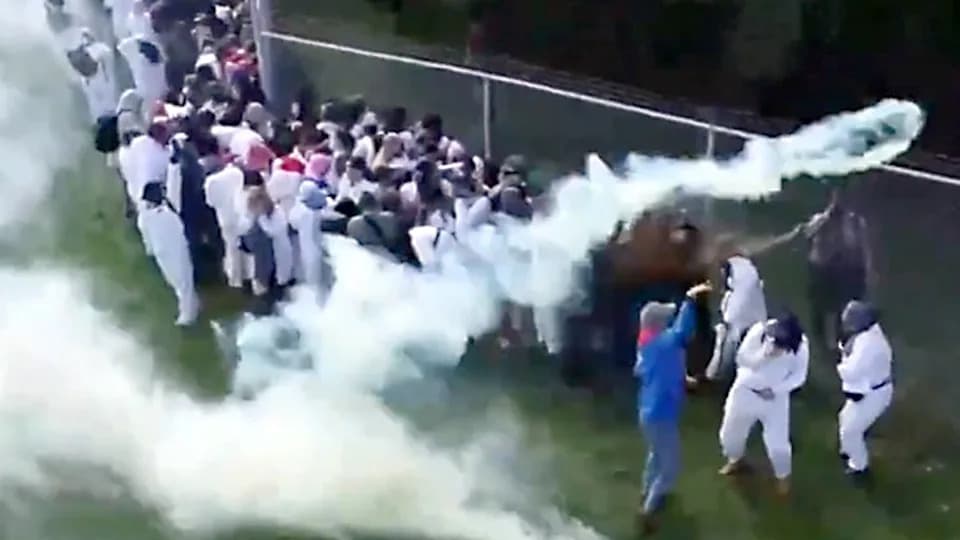 Violent Clash at Ridglan Farms: Deputies Use Tear Gas and Pepper Balls as Activists Try to Breach Beagle Facility