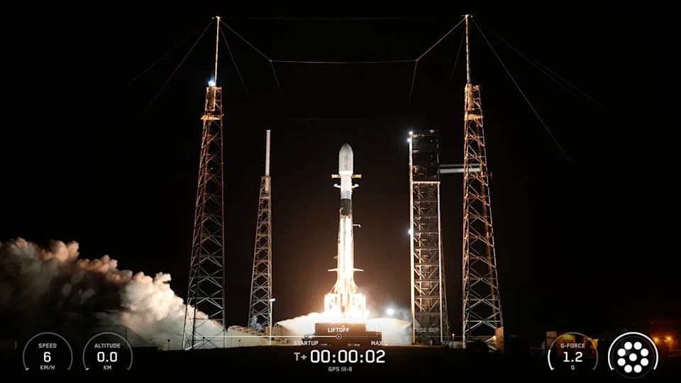 SpaceX Launches Final GPS III Satellite for U.S. Space Force — Falcon 9 Booster Returns to Droneship
