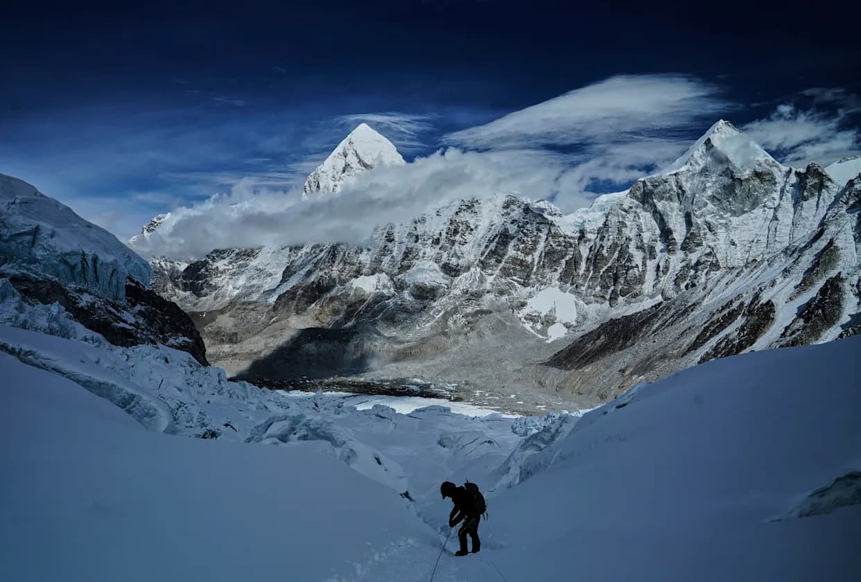 Unstable Serac Above Everest Base Camp Forces Hundreds of Climbers to Wait