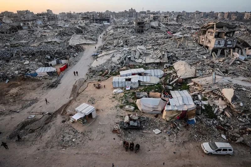 Israeli Strikes Kill 12 Across Gaza, Including Police, Medics Say