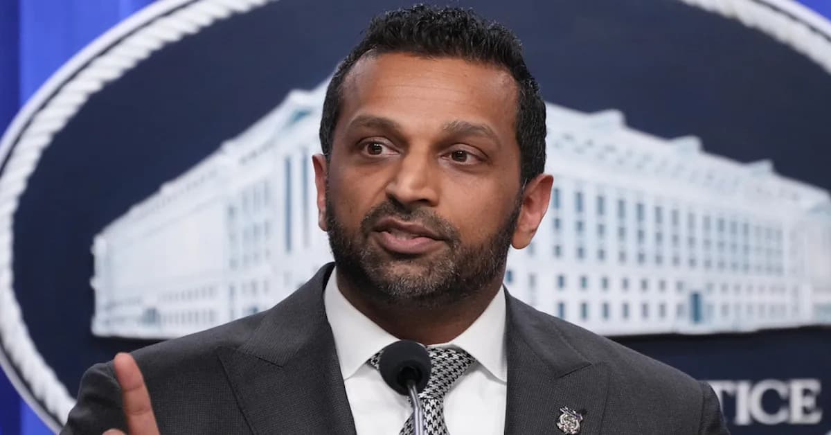 Politico: Kash Patel 'Likely' To Be Removed From Cabinet-Level Post Amid Mounting Negative Coverage